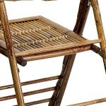Bamboo Folding Chairs - Set of 4