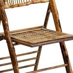 Bamboo Folding Chairs - Set of 4