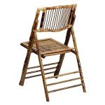 Bamboo Folding Chairs - Set of 4