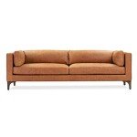 Cognac Tan Leather Argan 93" Sofa by POLY & BARK