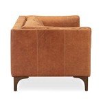 Cognac Tan Leather Argan 93" Sofa by POLY & BARK
