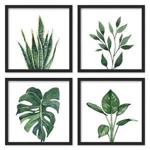 Botanical Wall Art Set - 10x10 Inch Panels