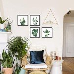 Botanical Wall Art Set - 10x10 Inch Panels