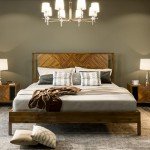 Ethan Deluxe Rustic King Bed Frame with Headboard