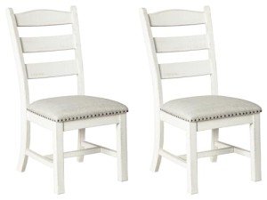 Valebeck Vintage Farmhouse Cushioned Dining Chairs - Set of 2