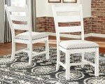 Valebeck Vintage Farmhouse Cushioned Dining Chairs - Set of 2