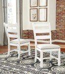 Valebeck Vintage Farmhouse Cushioned Dining Chairs - Set of 2