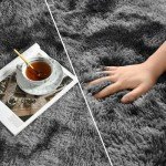 Deerhoo Soft Long Pile Area Rug 15x22 cm