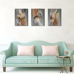 Abstract Leaf Art Prints Set for Home Decor