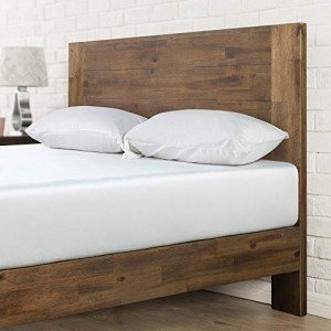 Zinus Tonja Queen Platform Bed in Brown