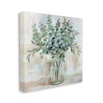 Rustic Glass Eucalyptus and Herb Floral Arrangement