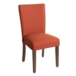 Orange Upholstered Accent Dining Chair by HomePop