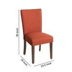Orange Upholstered Accent Dining Chair by HomePop