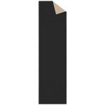 Black Solid Design Runner Rug, 80 cm x 300 cm