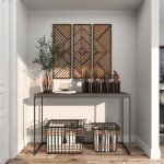 Geometric Wood Wall Decor Set of 3