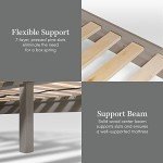 Chevron Wooden Bed Frame with Headboard - California King