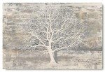 Abstract Winter Tree Canvas Wall Art for Home