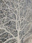 Abstract Winter Tree Canvas Wall Art for Home