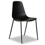 POLY & BARK Isla Set of 4 Black Chairs