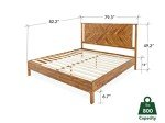 Rustic Deluxe King Bed Frame with Acacia Wood