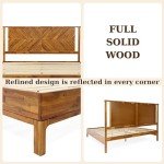 Rustic Deluxe King Bed Frame with Acacia Wood