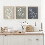 Set of 4 Vintage Botanical Wall Art Prints