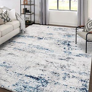 Large Soft Indoor Area Rug: 8x10 Modern Design