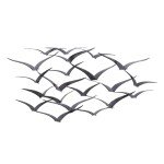 Metal Bird Themed Wall Sculpture by Deco 79