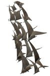Metal Bird Themed Wall Sculpture by Deco 79