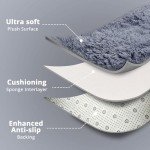 Thick Fluffy Dark Grey 8x10 Area Rug