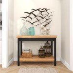 Metal Bird Themed Wall Sculpture by Deco 79