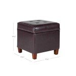 Kinfine Square Tufted Storage Ottoman