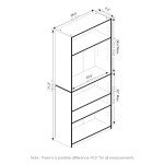 Furinno JAYA Home 5-Shelf Bookcase in Black