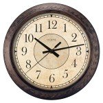 Rustic Brown 14" Analog Wall Clock by LaCrosse
