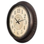 Rustic Brown 14" Analog Wall Clock by LaCrosse