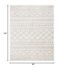 Ivory/Beige Moroccan Shag Rug for Home