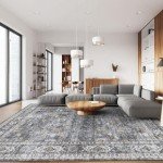 Large Soft Boho Washable Area Rug – 8x10