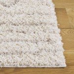 Ivory/Beige Moroccan Shag Rug for Home