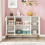 Elegant 59-Inch Buffet Cabinet with Storage Solutions