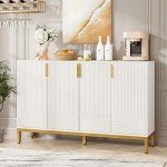 Elegant 59-Inch Buffet Cabinet with Storage Solutions