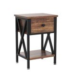 Modern Nightstands Set of 2 with Storage