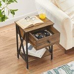 Modern Nightstands Set of 2 with Storage