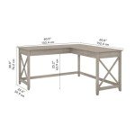 Key West 60" L-Shaped Desk by Bush Furniture