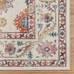 Gertmenian Boho Area Rug - 8x10 Cream Multi