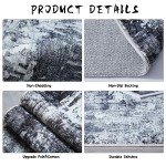 Boho Soft 5x7 Washable Area Rug - Grey/Black