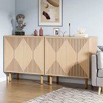 Tribesigns Modern Wood Storage Cabinet with Doors