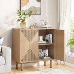 Tribesigns Modern Wood Storage Cabinet with Doors