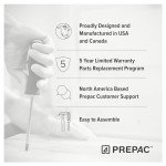 Prepac Astrid 6-Drawer White Bedroom Dresser