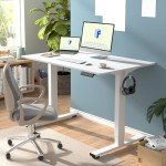Flexispot Electric Height Adjustable Standing Desk - White
