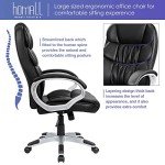 Ergonomic High Back Swivel Office Chair - Black